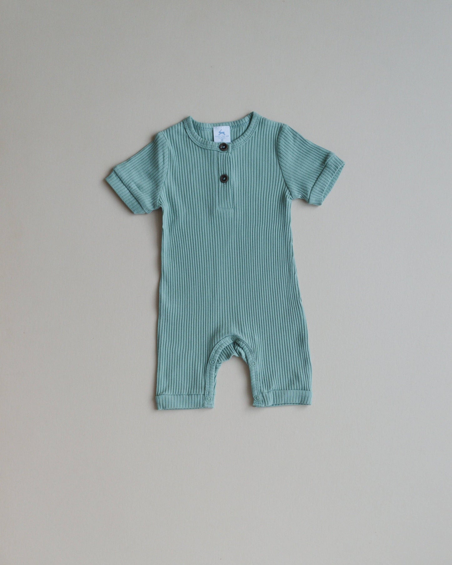 Ribbed Shortall Romper