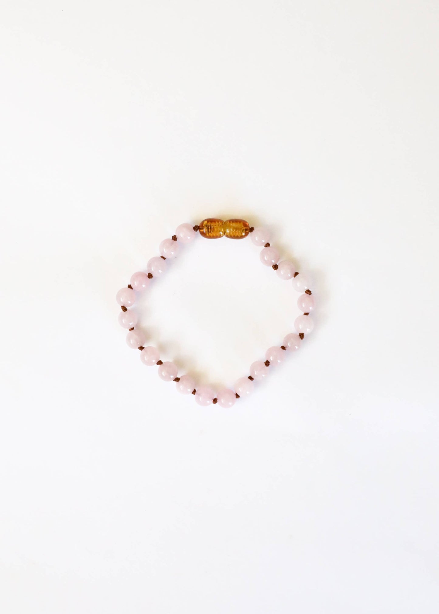 Pure Gemstone + Rose Quartz 6” Baby Anklet or Bracelet