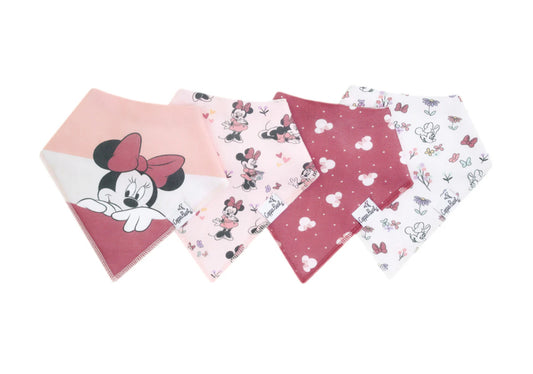 Minnie Mouse Bandana Bib Set (4-pack)