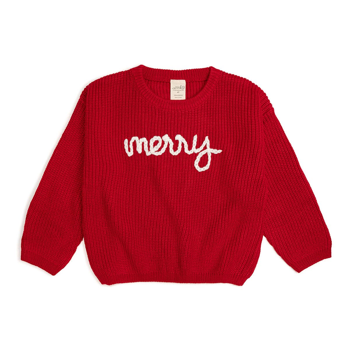 Merry Christmas Yarn Knit Sweater