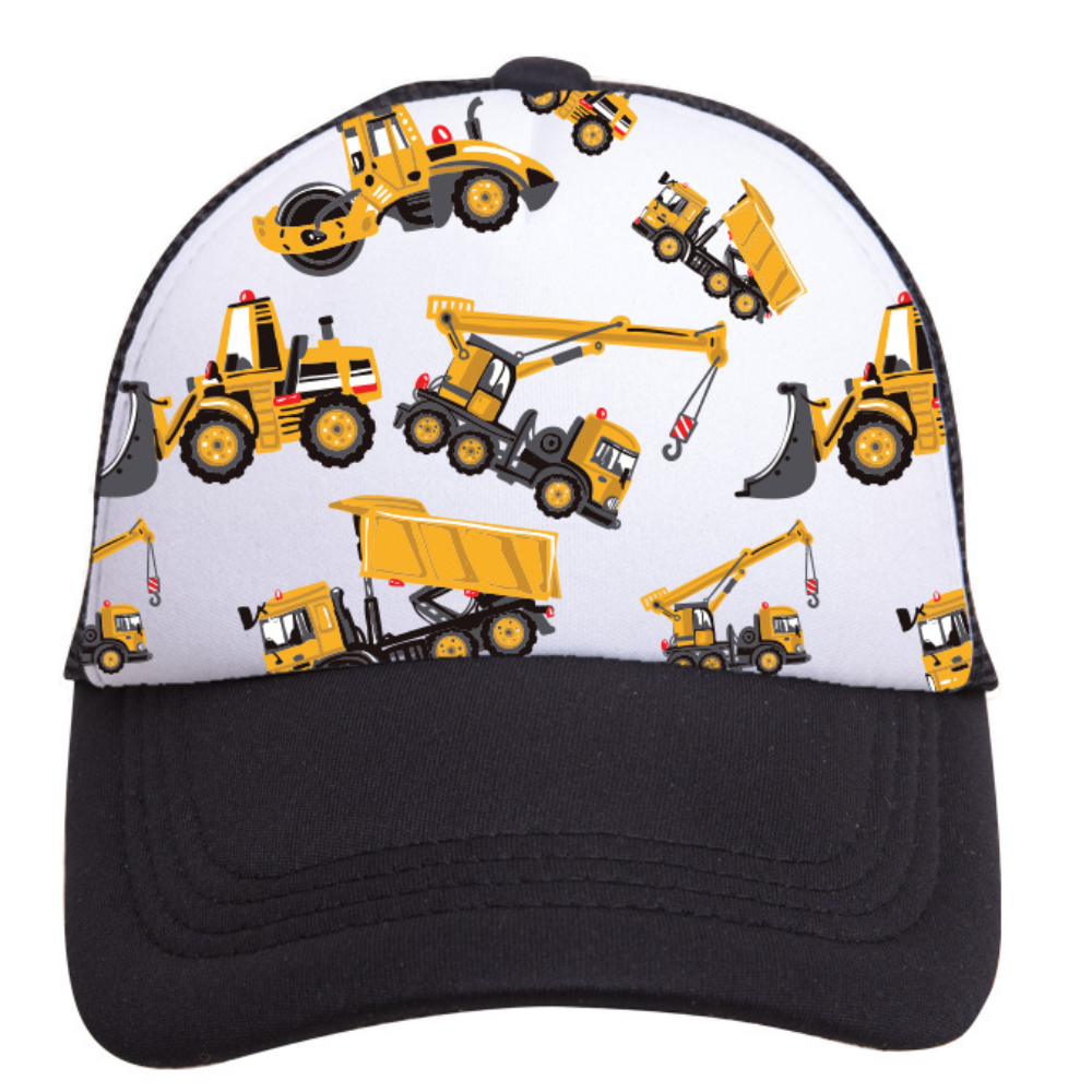 Tractors Trucker Hat: Toddler / Black