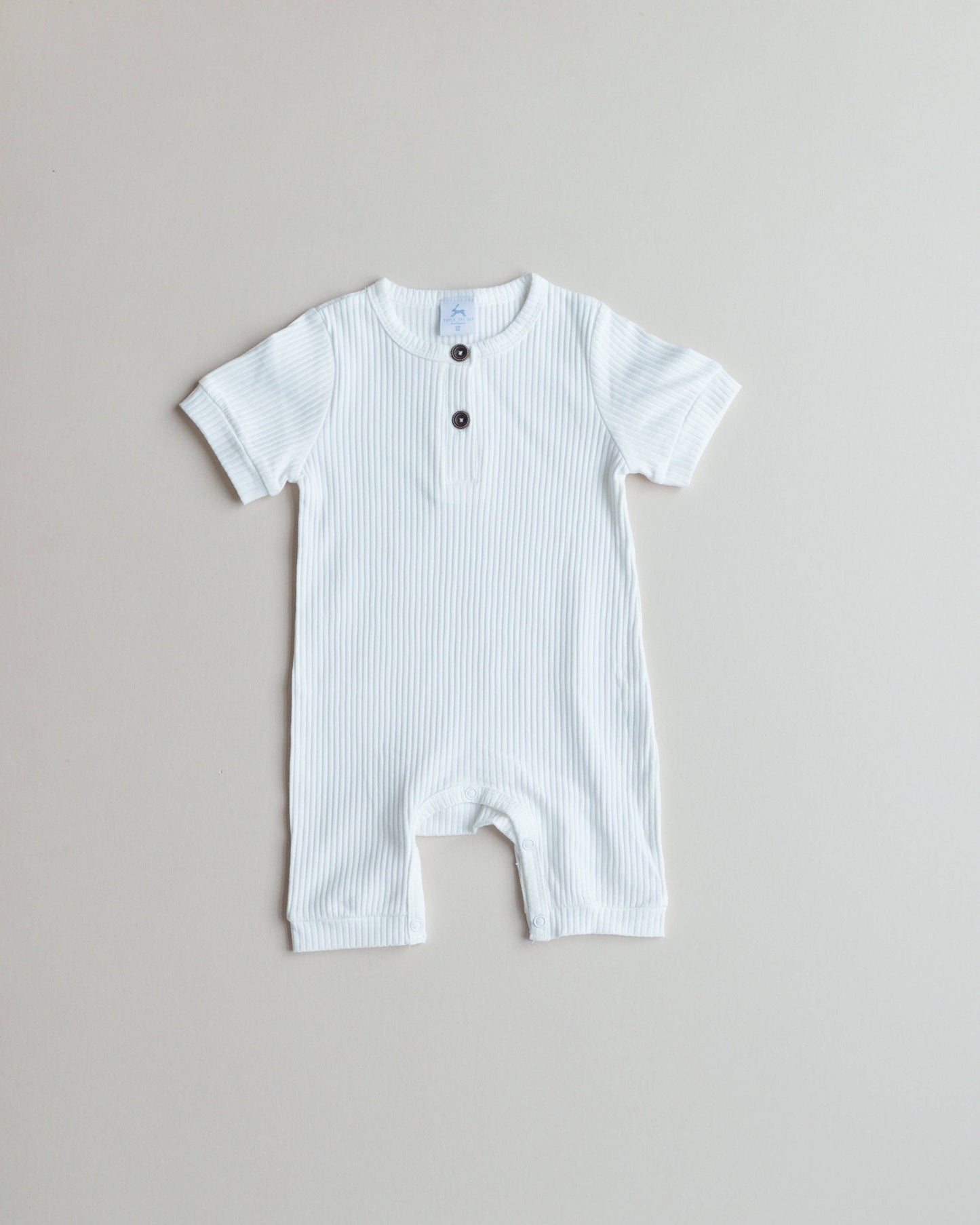 Ribbed Shortall Romper