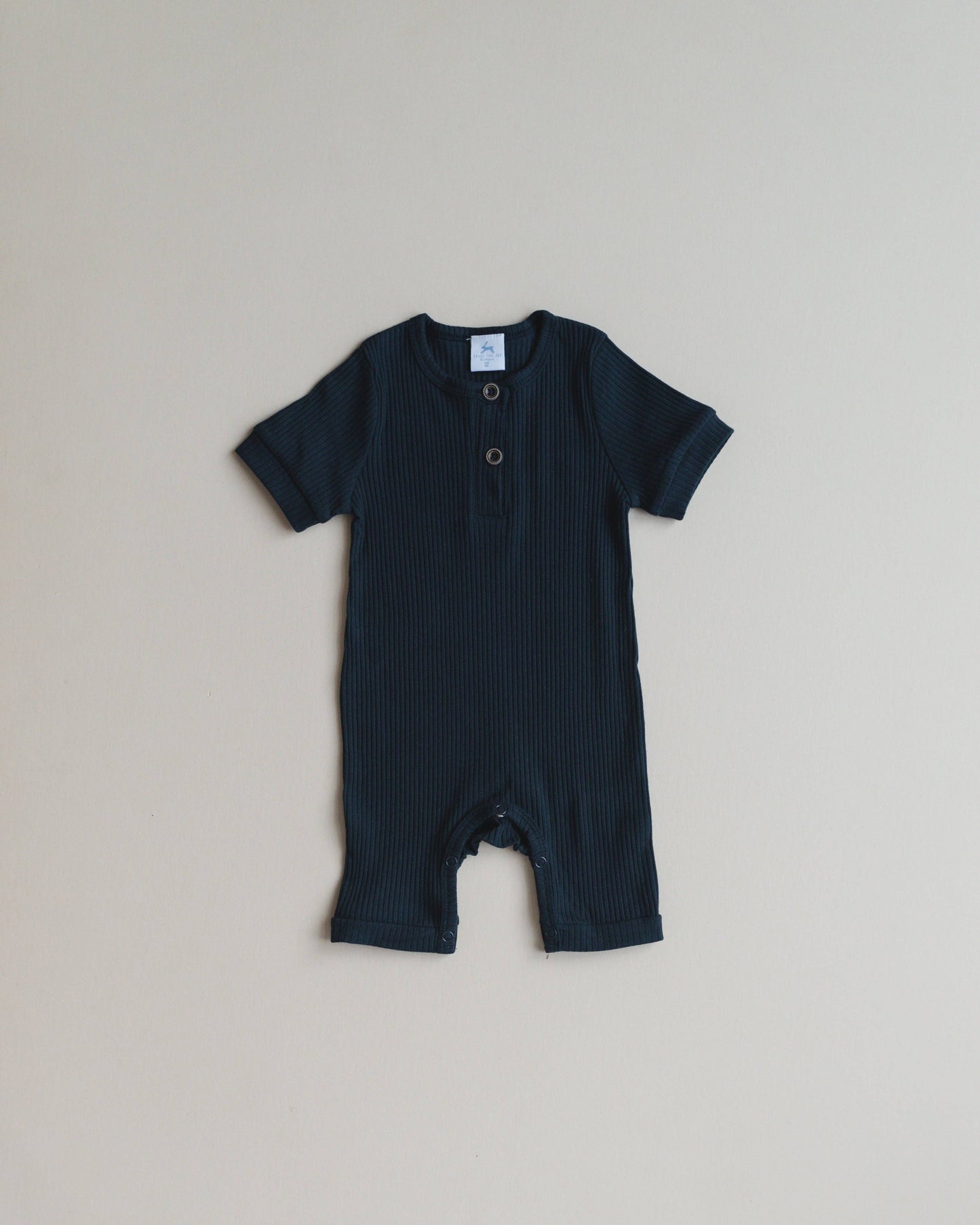 Ribbed Shortall Romper