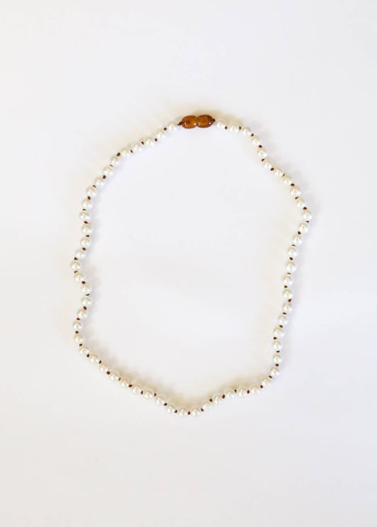 Pure Gemstone + Pearl 12” Baby Necklace: 12"