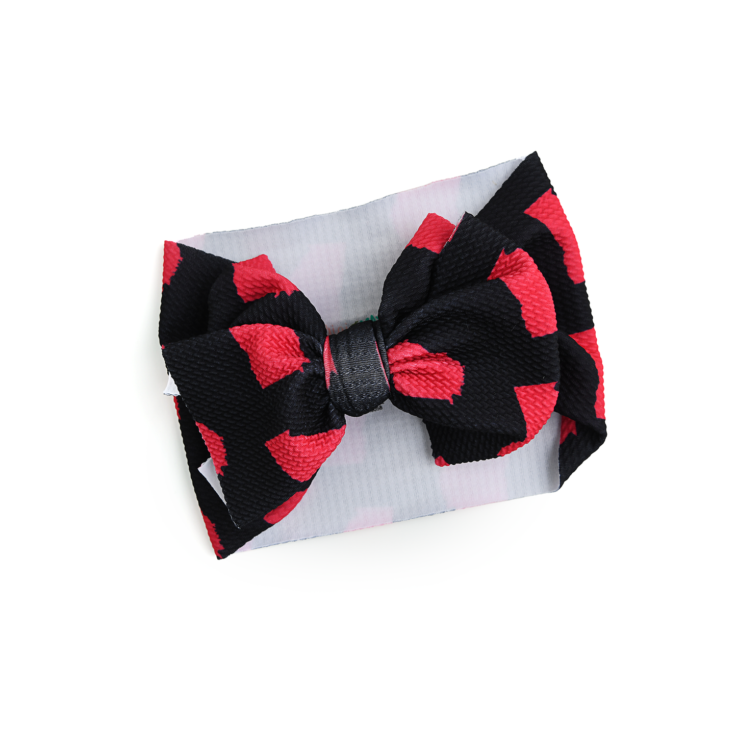 Baby Girl Headwrap Georgia Black & Red