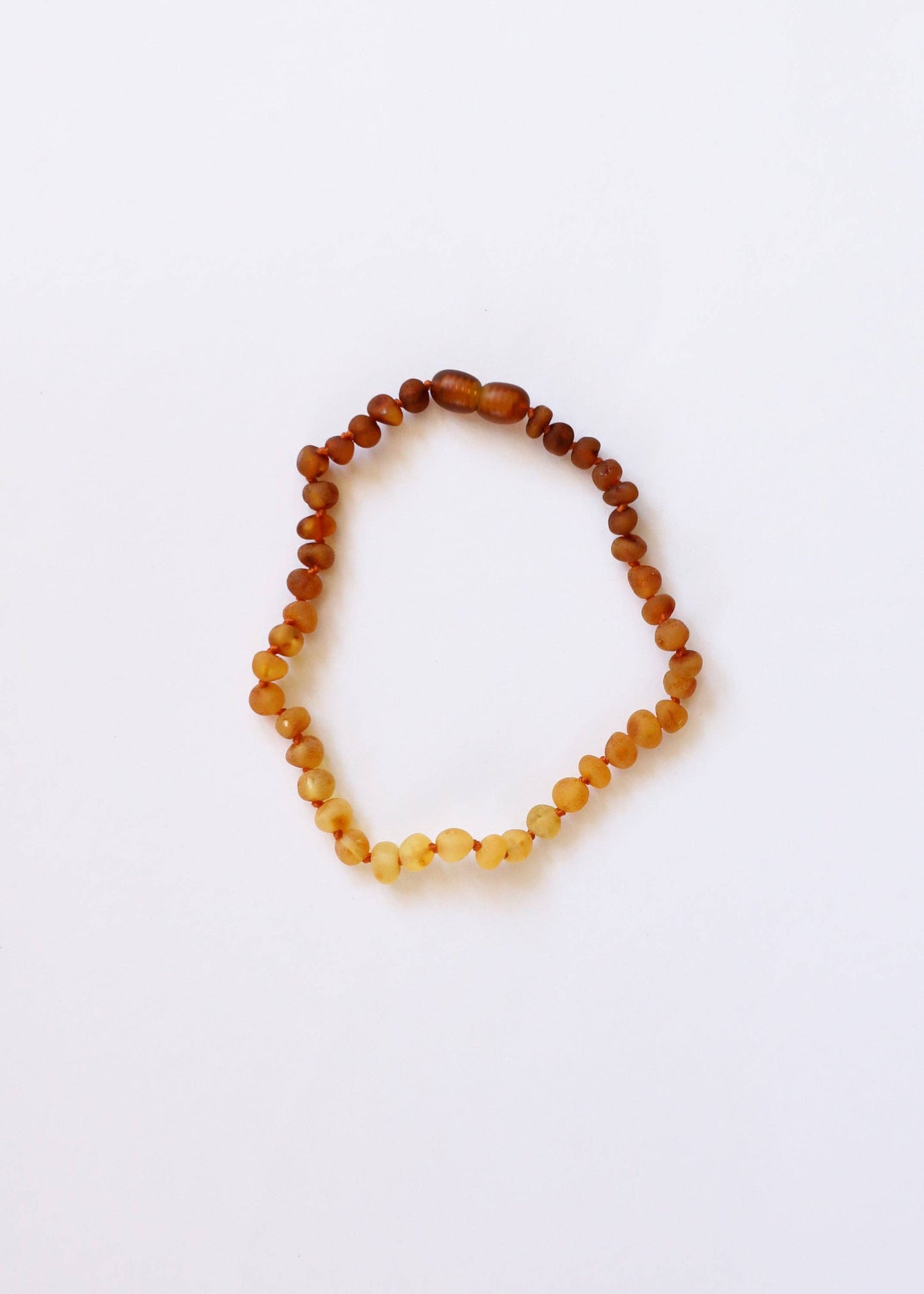 Raw Baltic Amber + Sunflower 12” Necklace