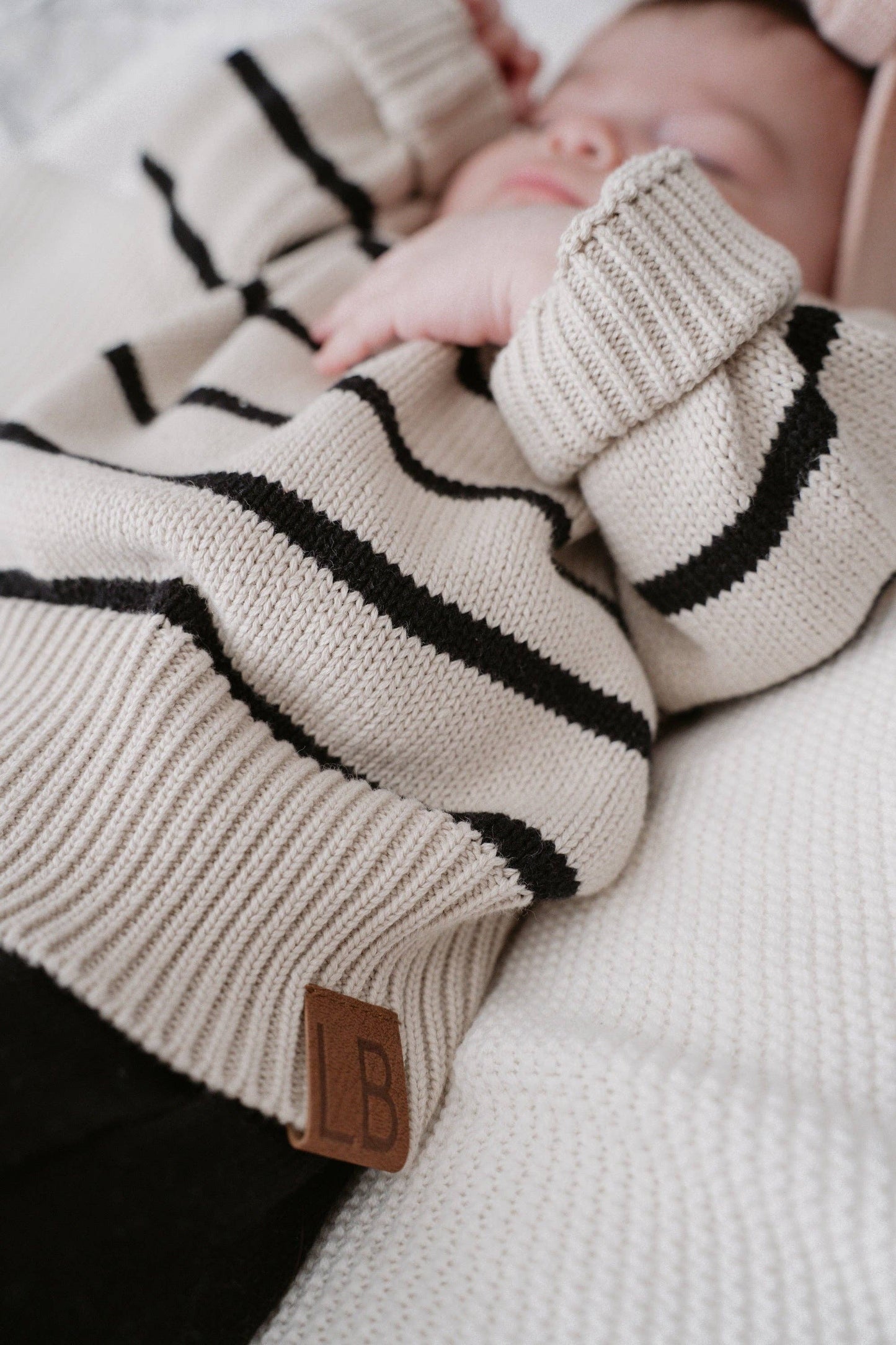 Baby Knit Sweater - Pinstripe