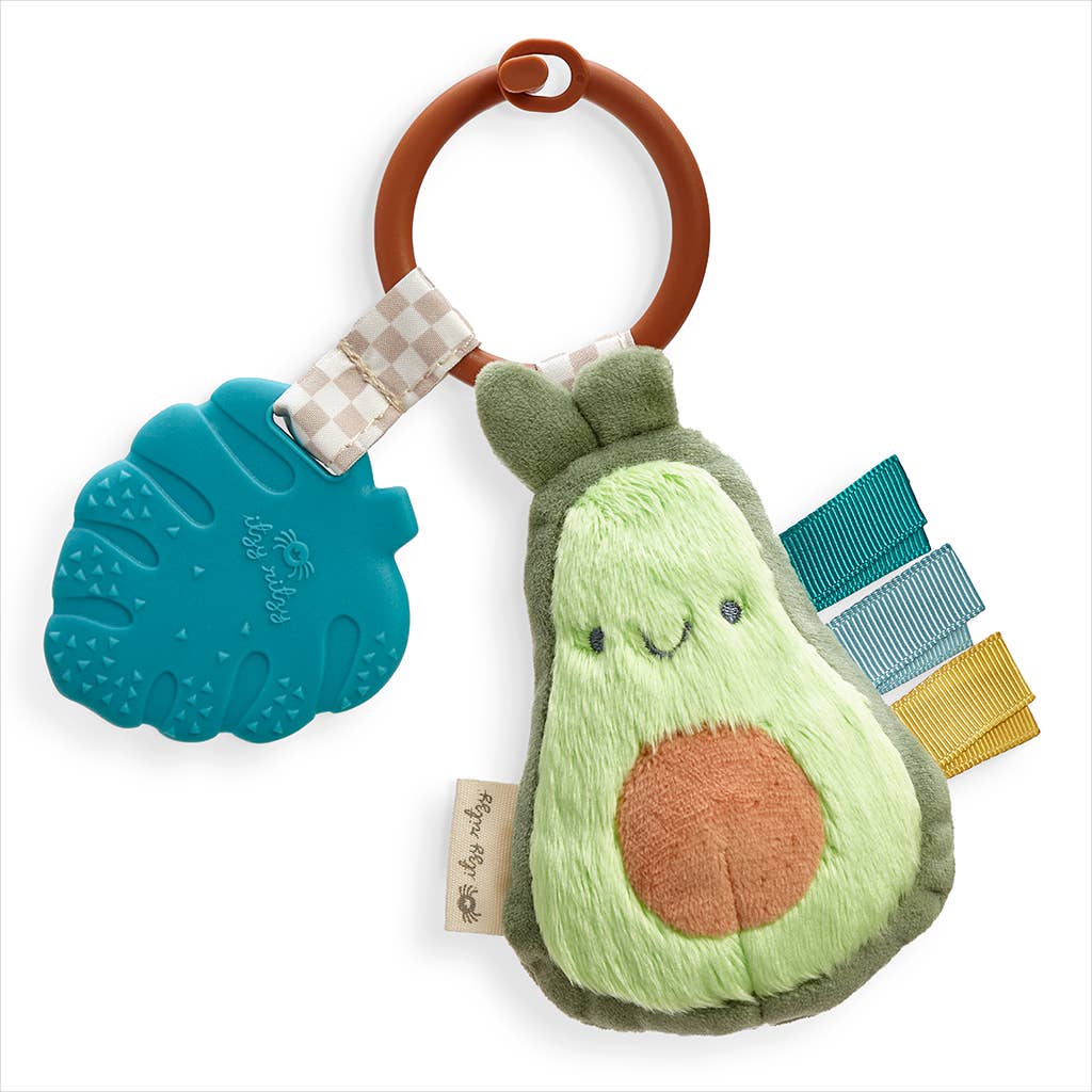 Itzy Pal™ Plush + Teether: Strawberry