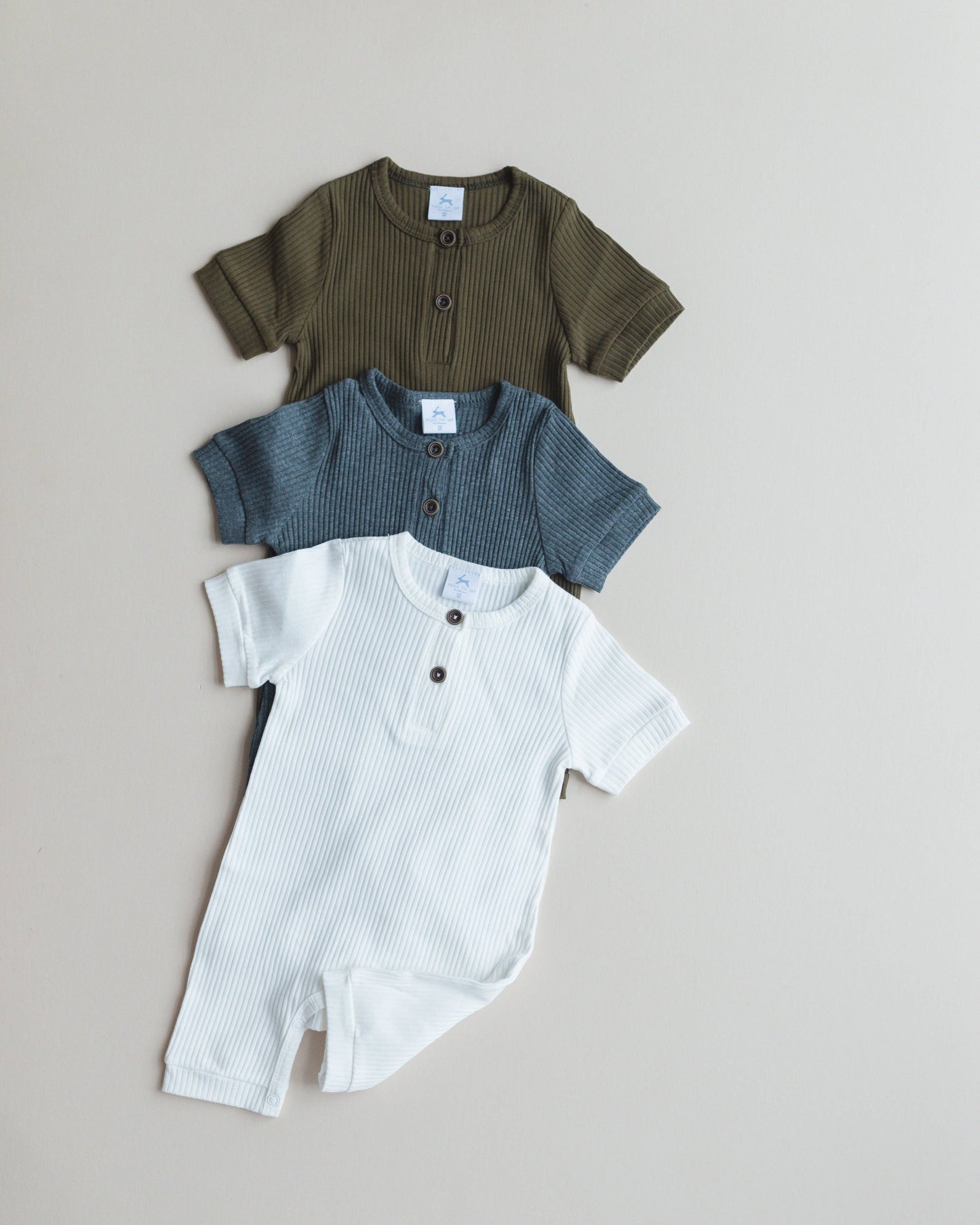 Ribbed Shortall Romper