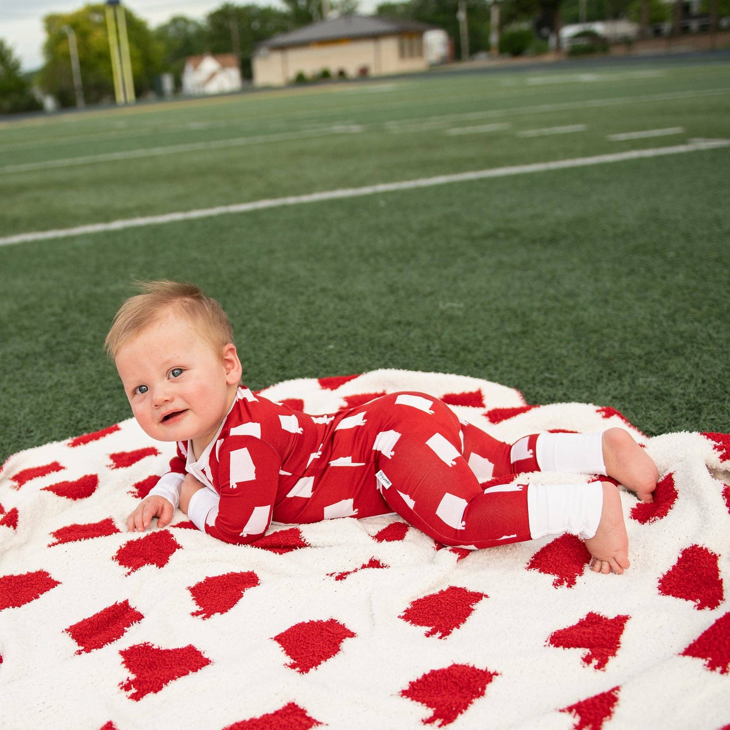 Bamboo Baby Zip-up Sleepies : Alabama Crismson