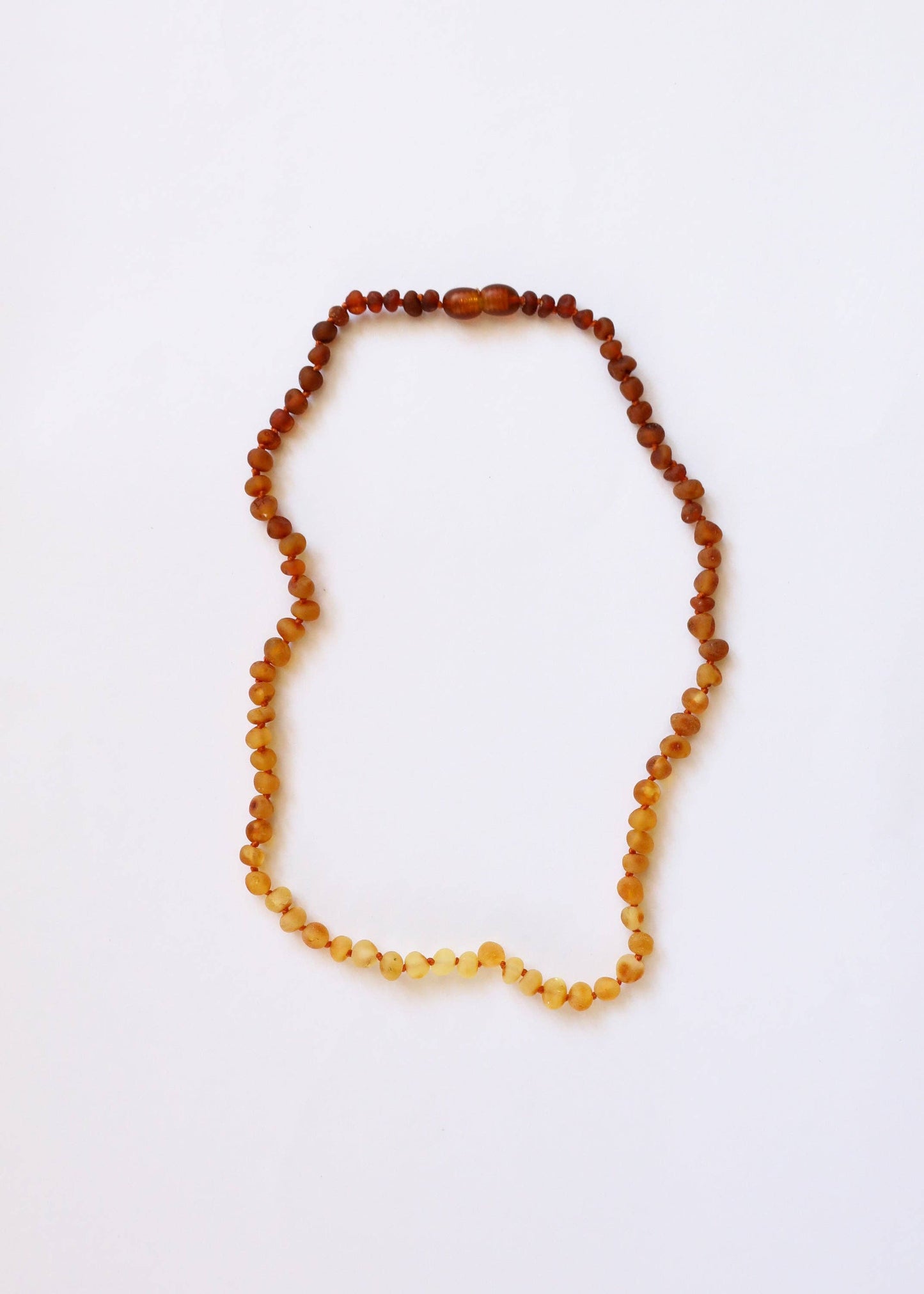 Raw Baltic Amber + Sunflower 12” Necklace