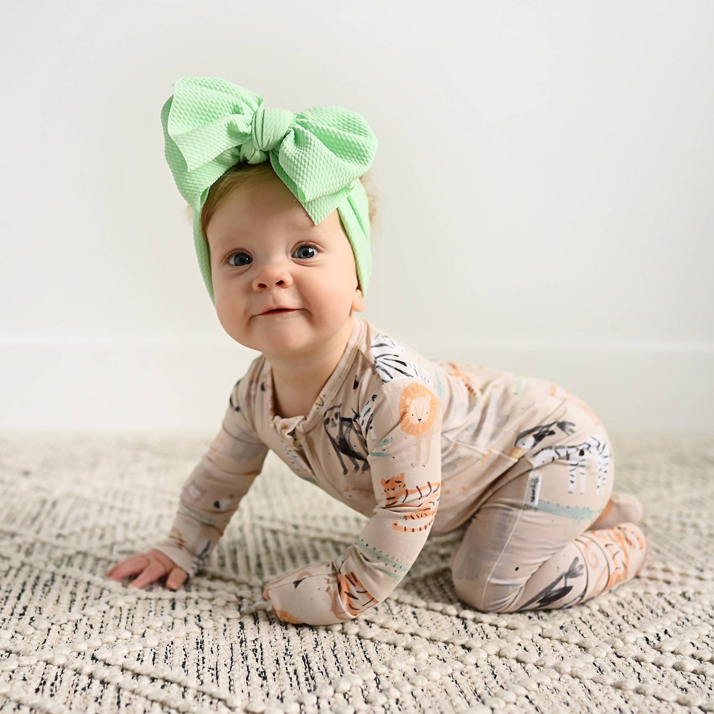 Bamboo Baby Pajama Sleepies Zip up: Arlo