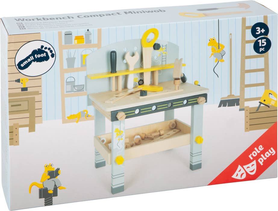 Wooden Toys Compact Workbench "Miniwob" Playset