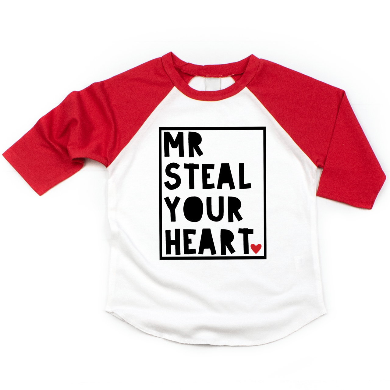 Mr Steal Your Heart Valentine's Shirt: Black