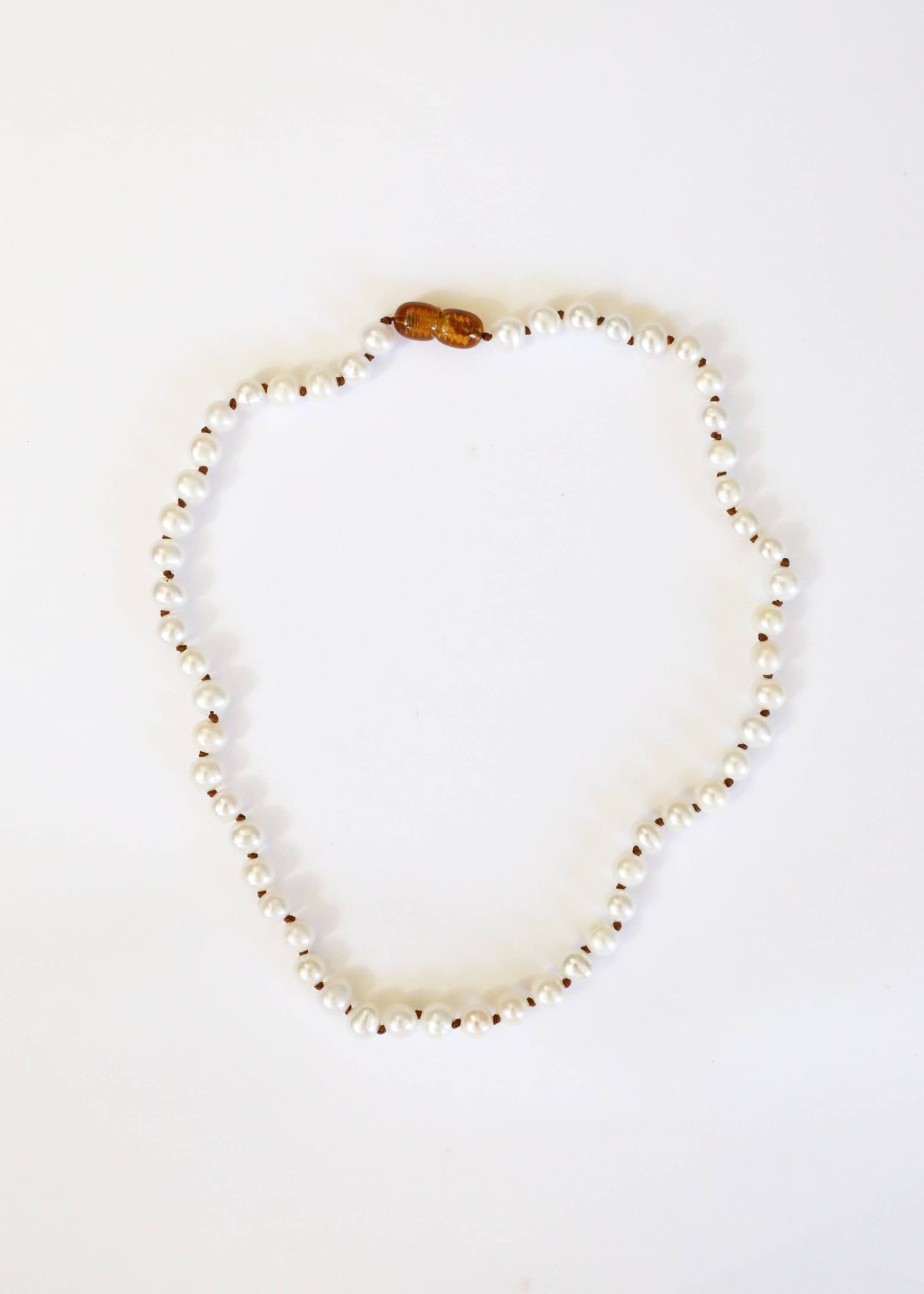 Pure Gemstone + Pearl 12” Baby Necklace: 12"