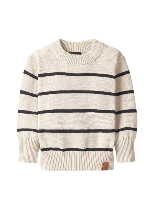 Baby Knit Sweater - Pinstripe