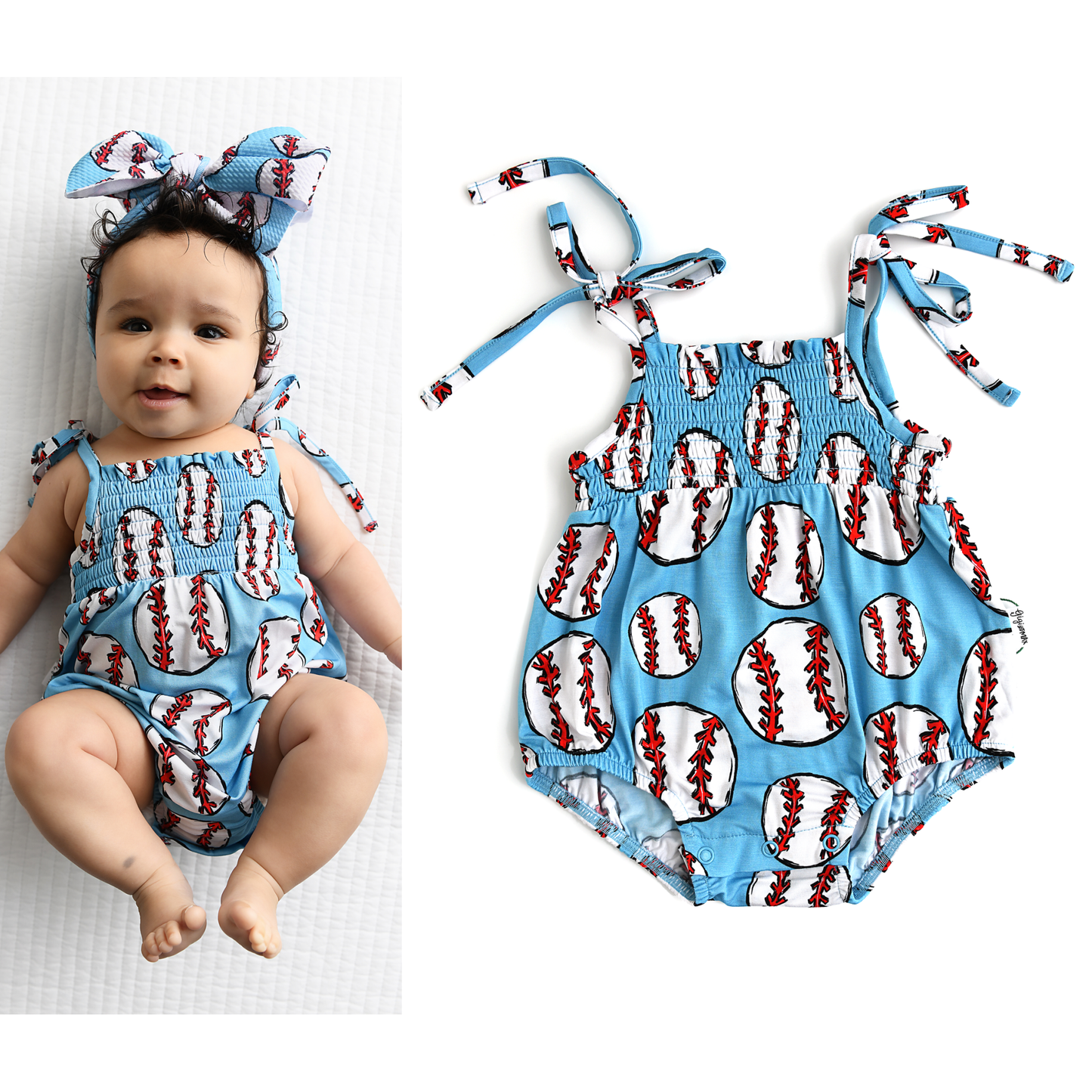 Bambino Smocked Bubble Romper