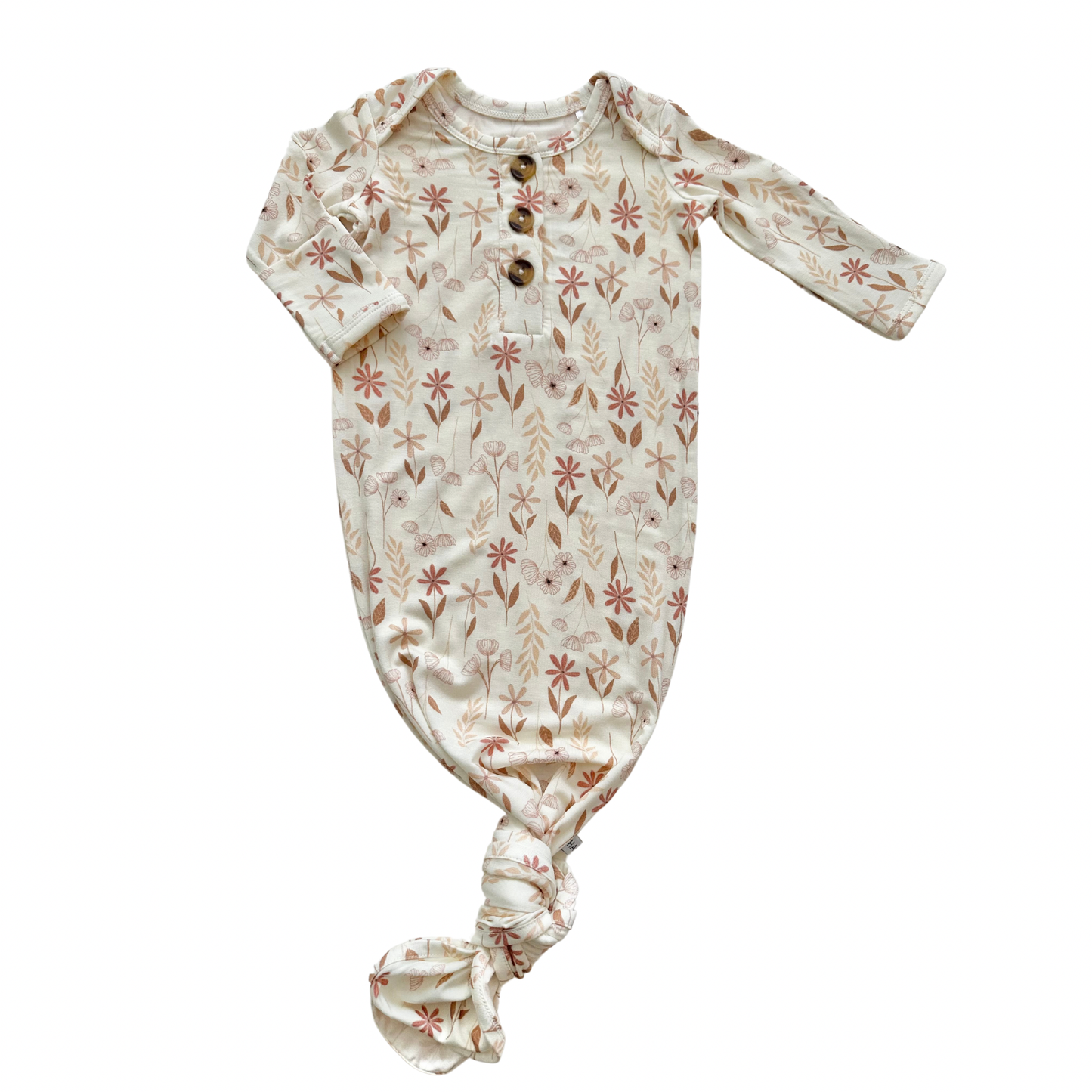 Wildflower Knotted Baby Gown