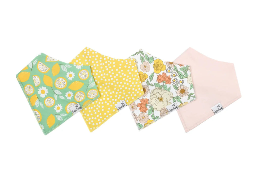 Lemon Baby Bandana Bib Set (4-pack)