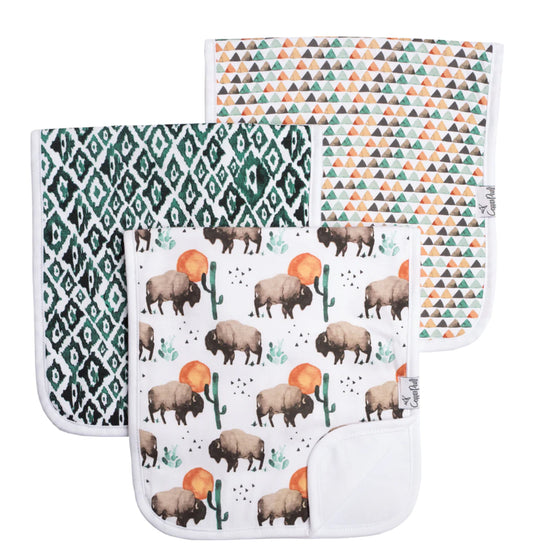 Bison Burp Cloth Set