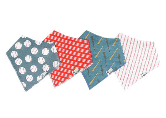 Slugger Baby Bandana Bib Set