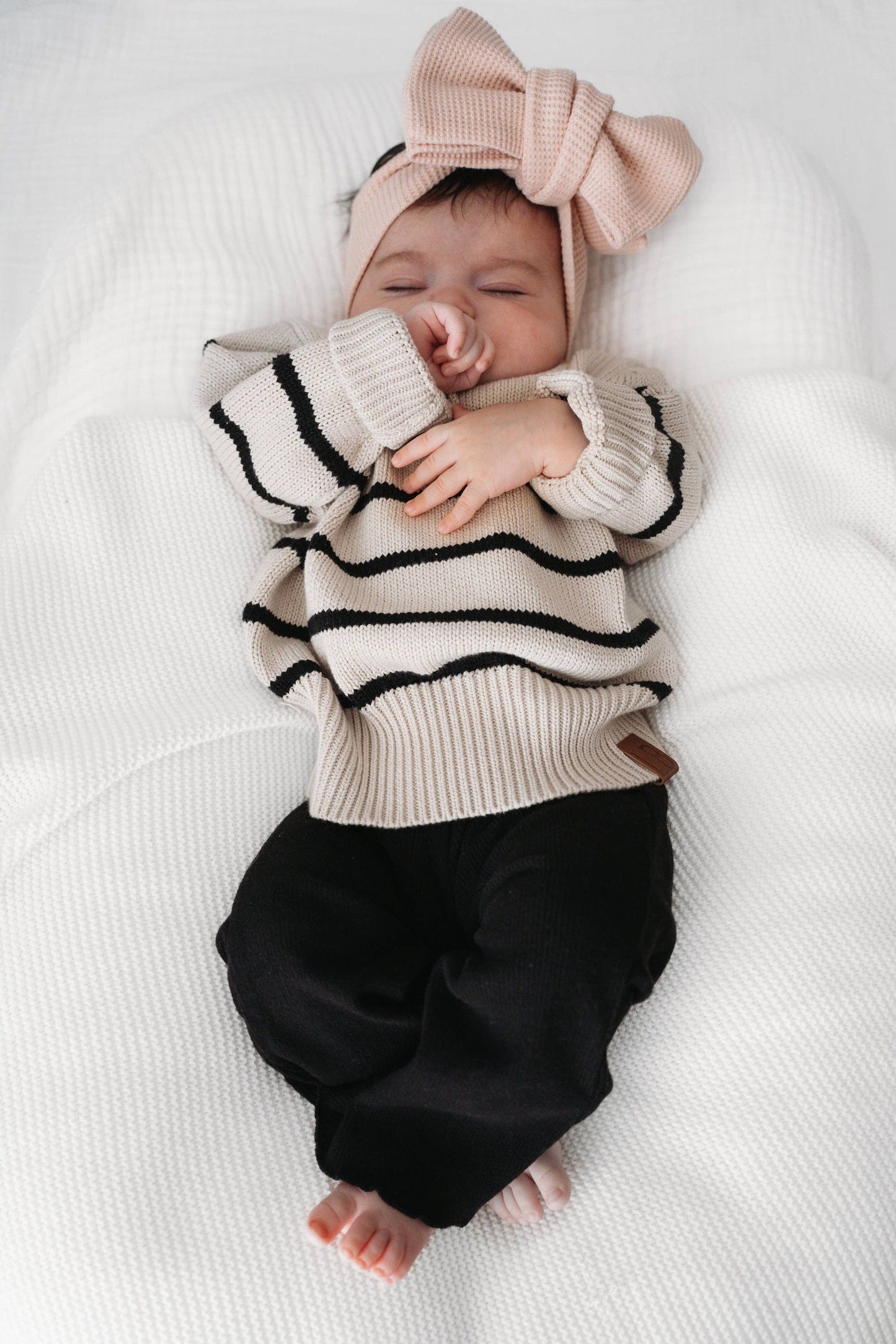 Baby Knit Sweater - Pinstripe