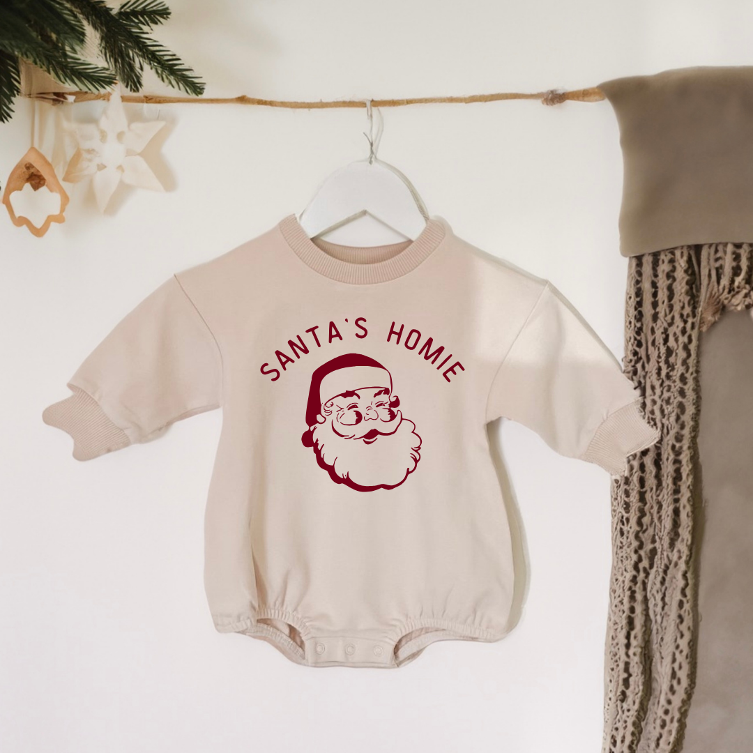 PREORDER Holiday Organic Cotton Baby Rompers: 3-6m / Message With Design Choice