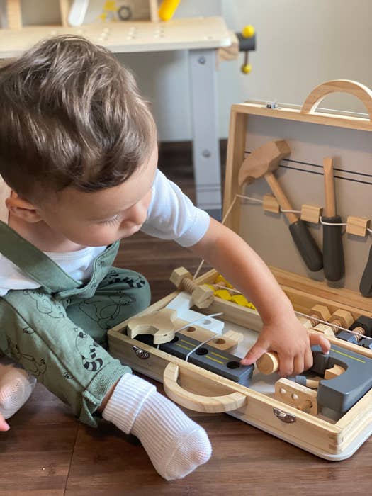 Wooden Toys Compact Workbench "Miniwob" Playset