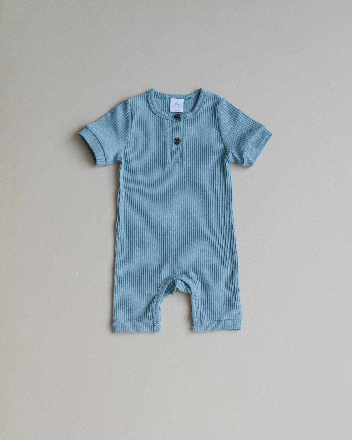 Ribbed Shortall Romper