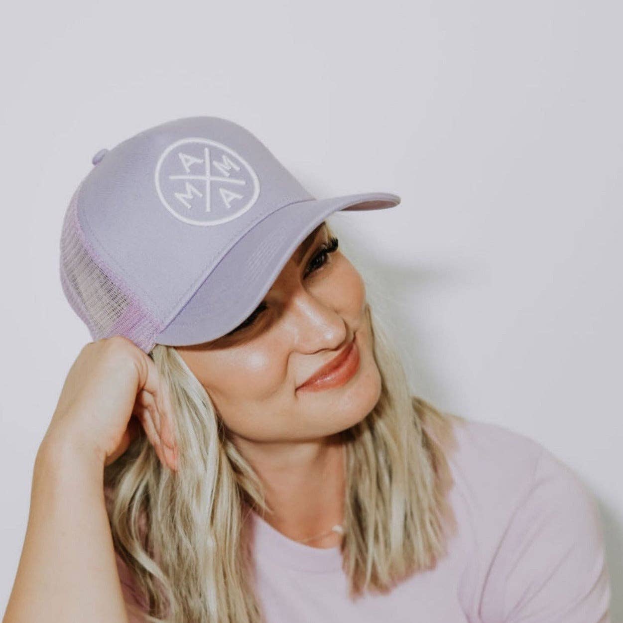 Mama X™ Premium Canvas Trucker Hat - Lavender