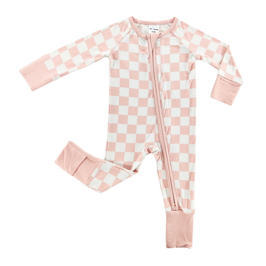 Blush Checkered Sleeper