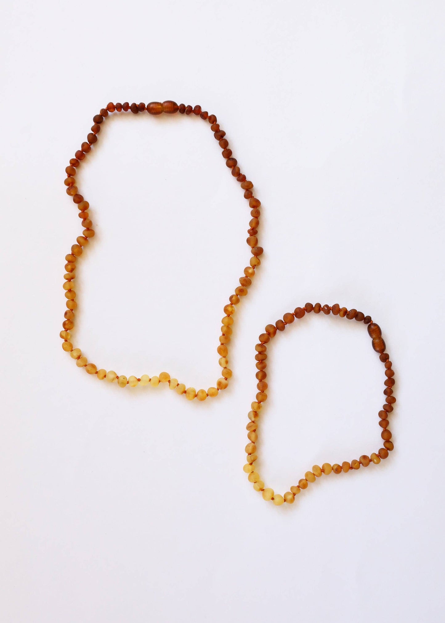 Raw Baltic Amber + Sunflower 12” Necklace