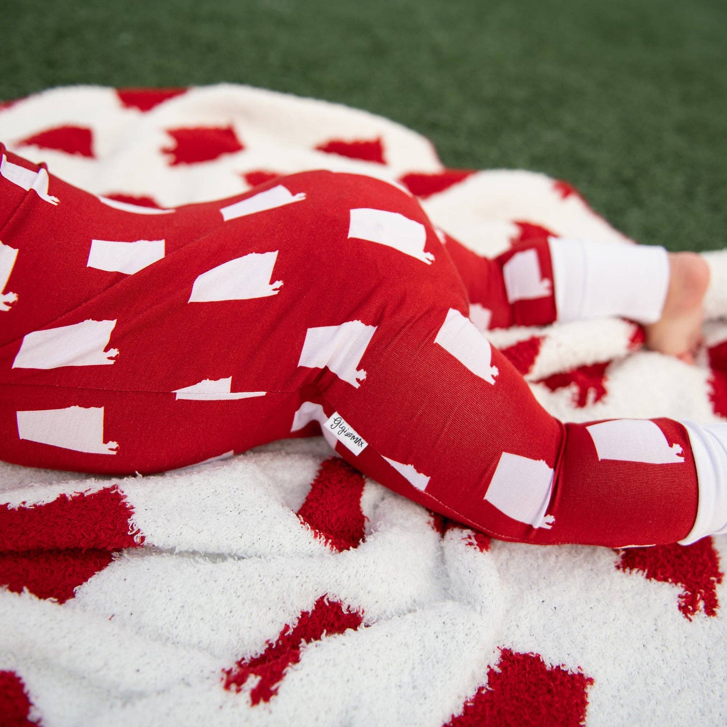 Bamboo Baby Zip-up Sleepies : Alabama Crismson