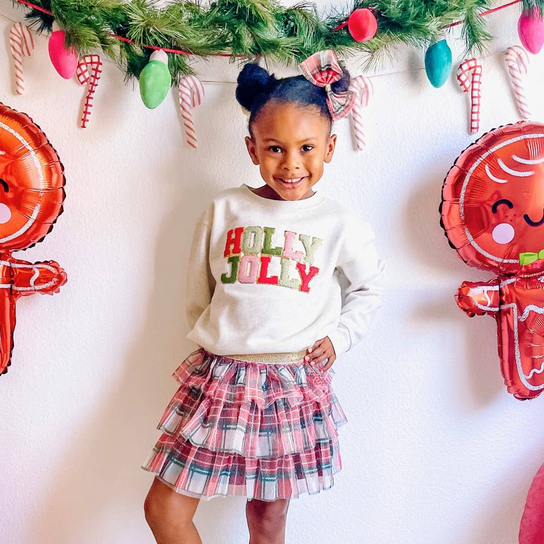 Christmas Plaid Tiered Tutu