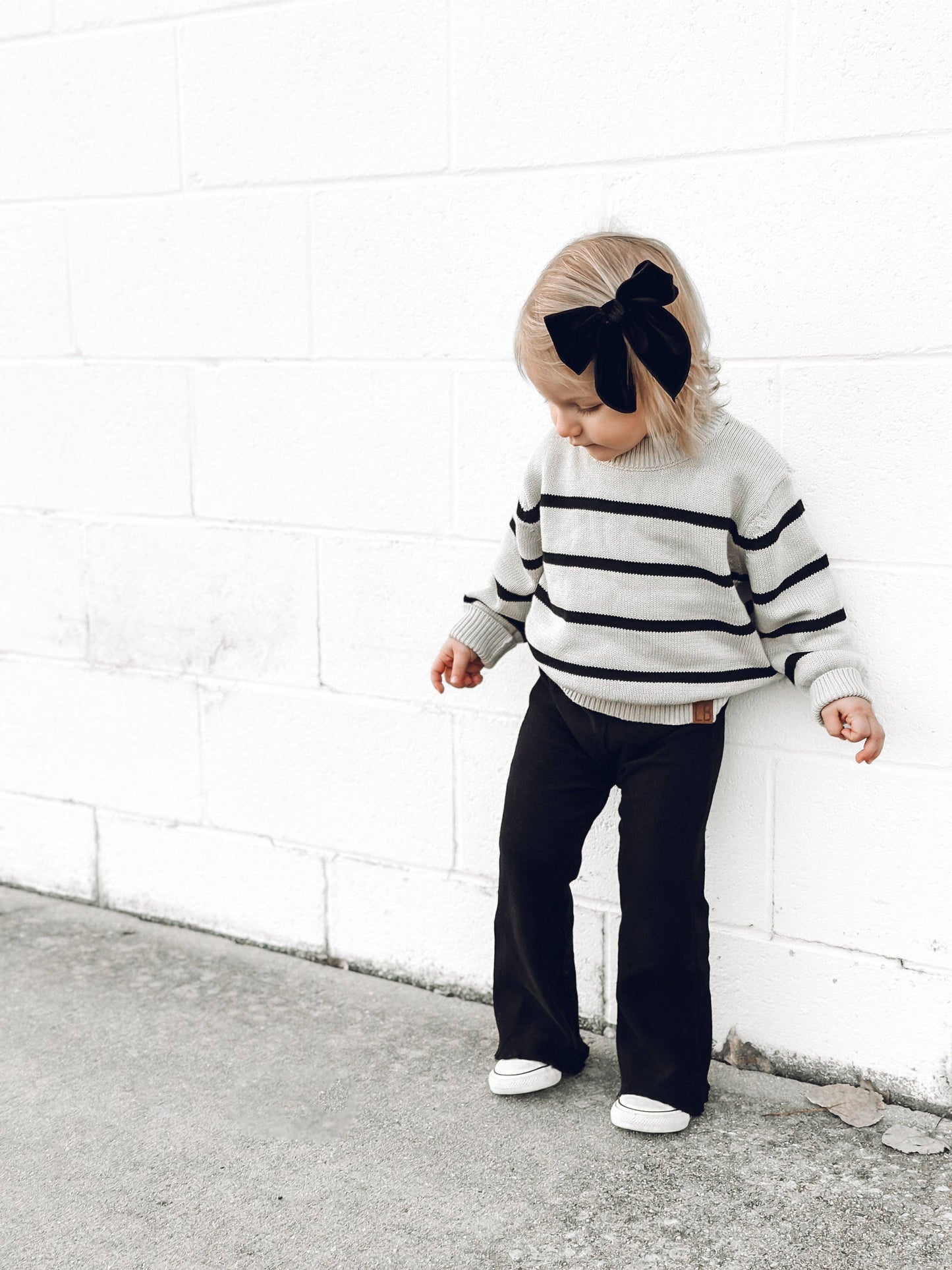 Baby Knit Sweater - Pinstripe