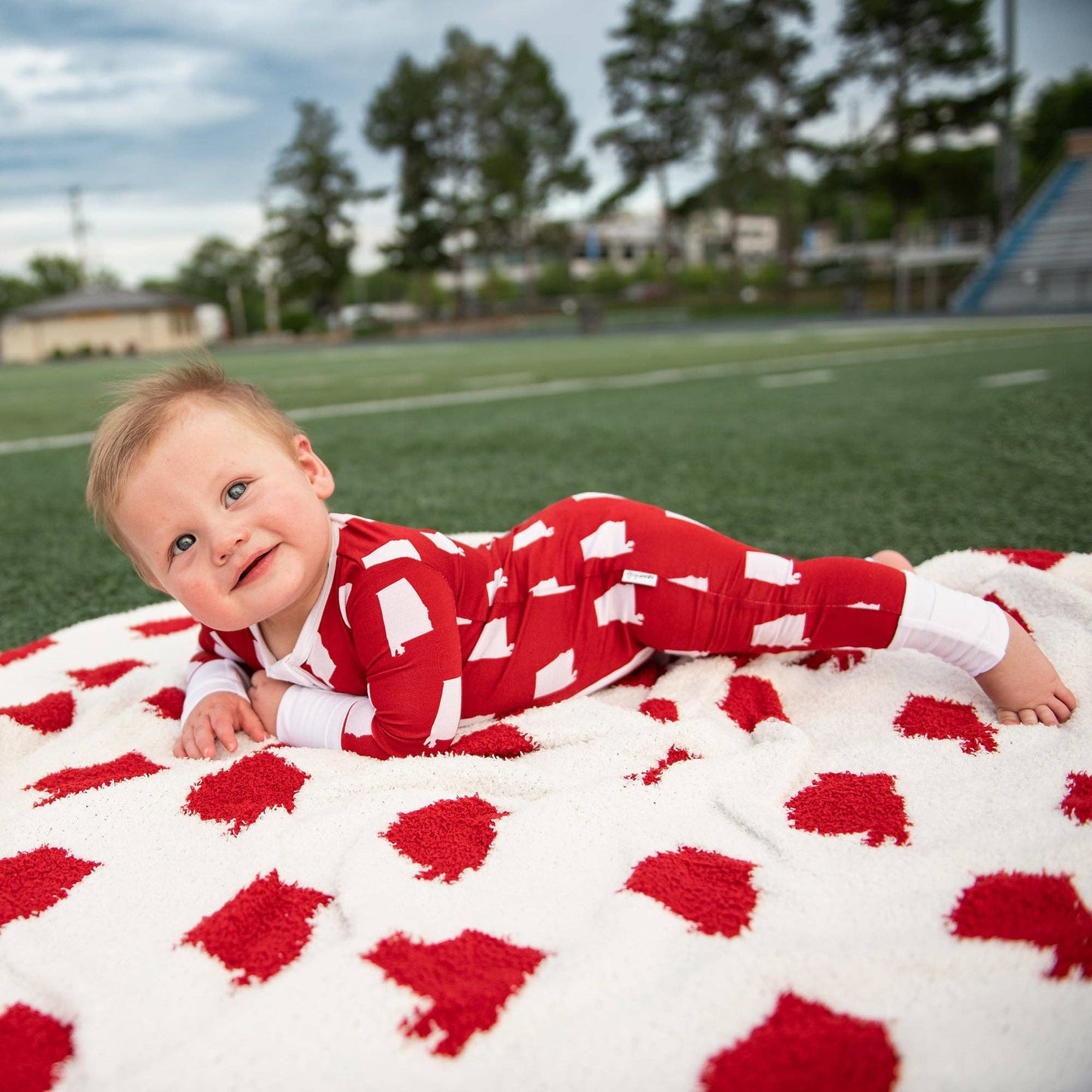 Bamboo Baby Zip-up Sleepies : Alabama Crismson