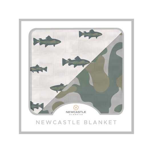 Gone Fishing and Hunter's Camo Newcastle Blanket