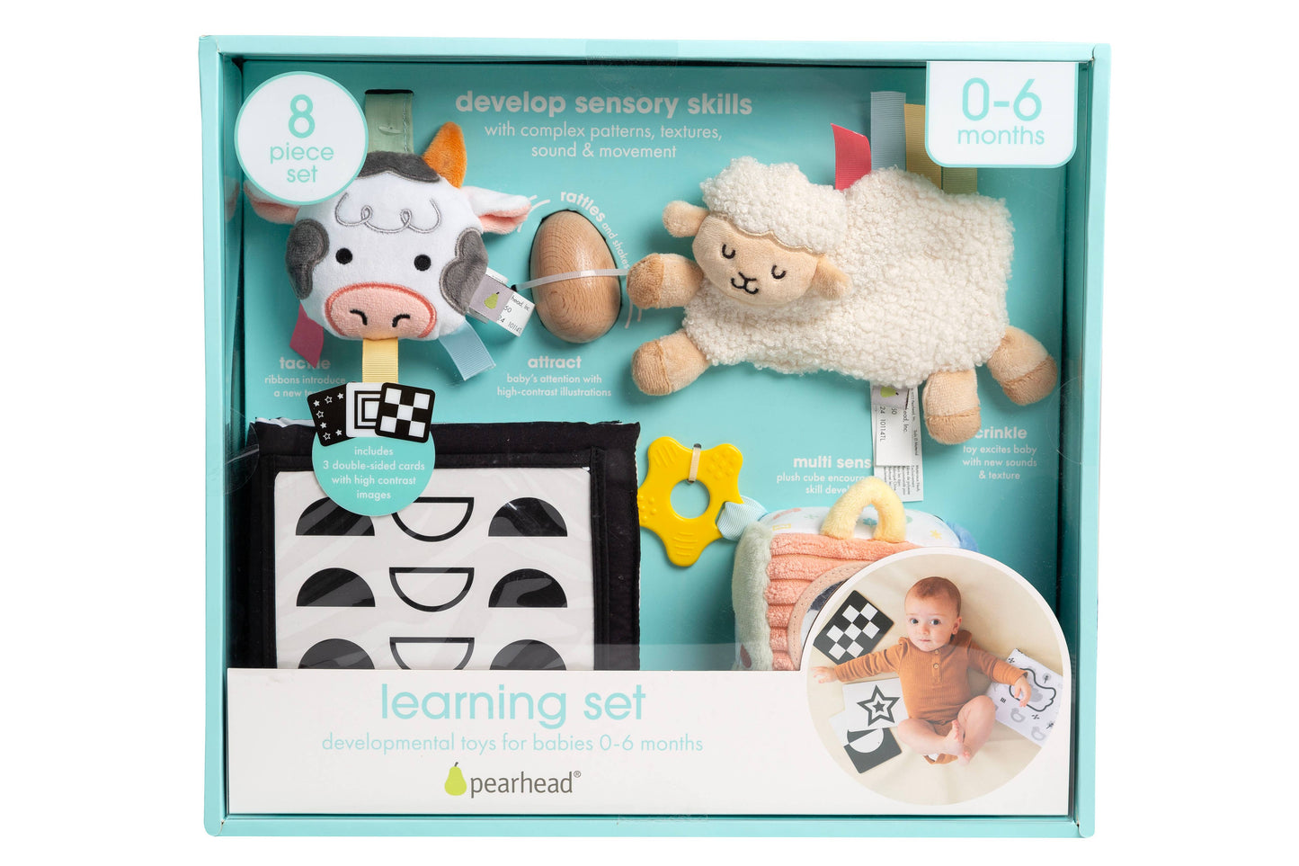 Pearhead - Learning Kit for Babies 0-6 Months Montessori Learning Toys