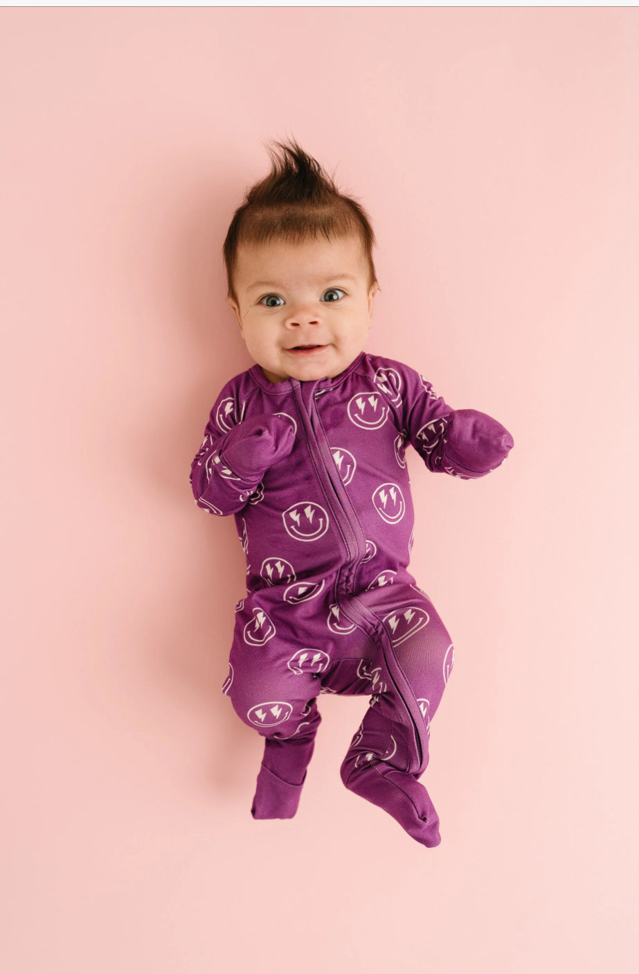 Purple Lightning Smiley Bamboo Sleeper