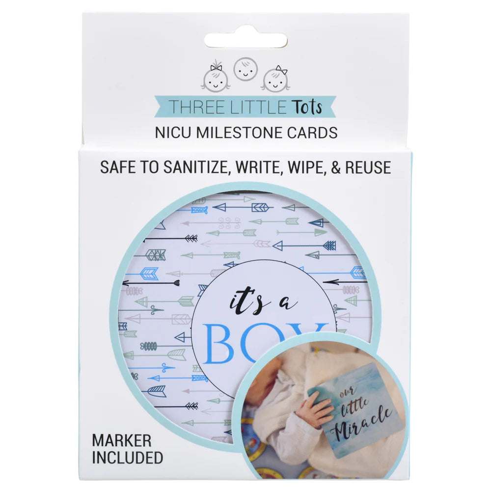 Boy NICU Milestone Cards