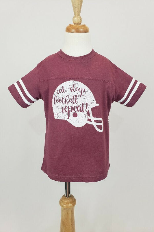 Burgundy Football Helmet Jersey