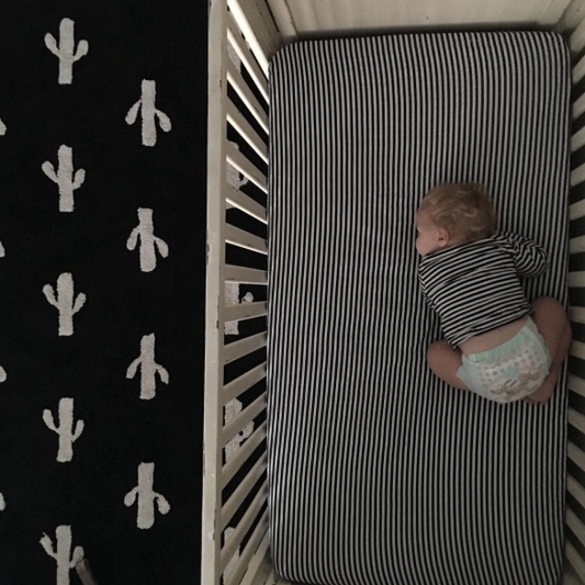 Organic Crib Sheet - Stripe