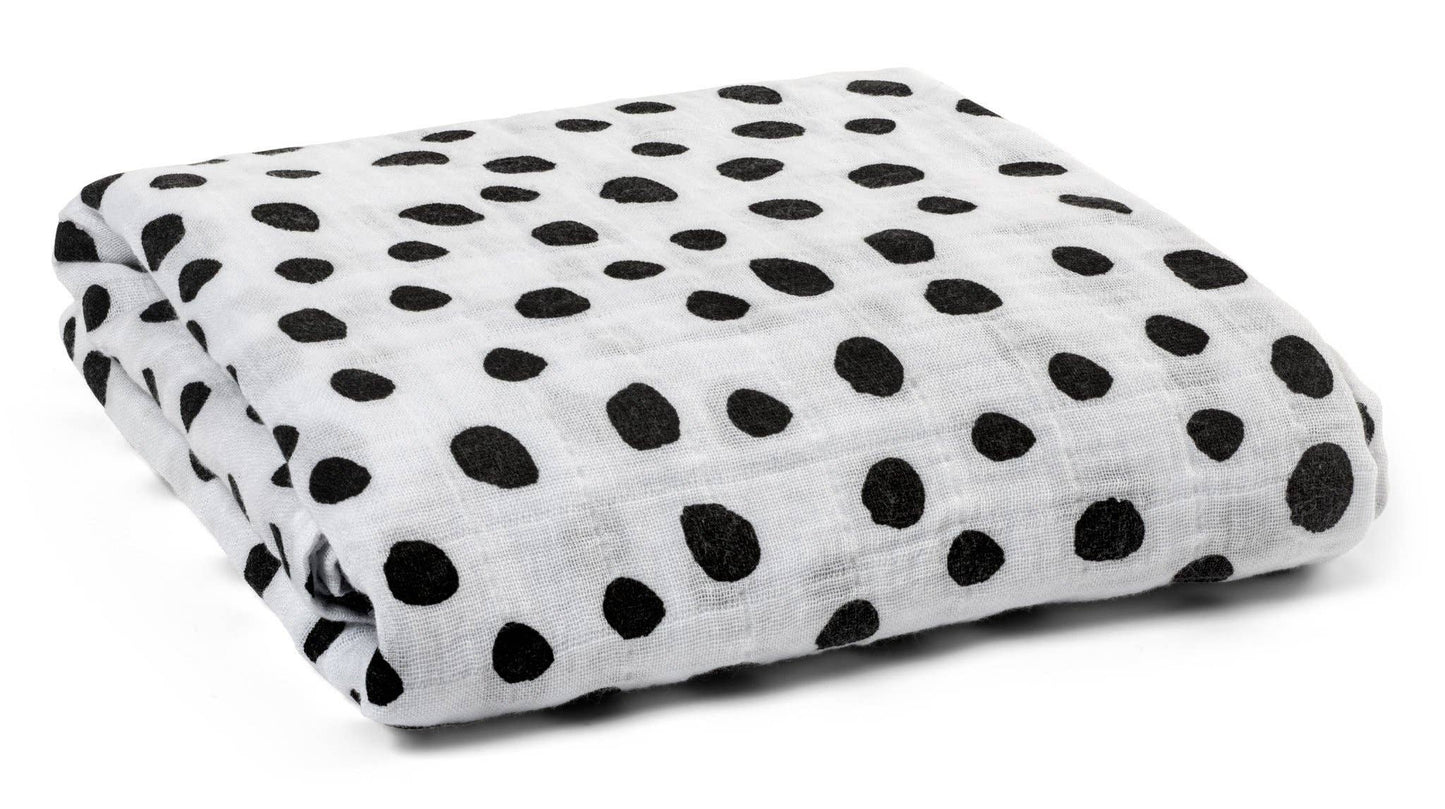 Organic Swaddle Blanket- Spots