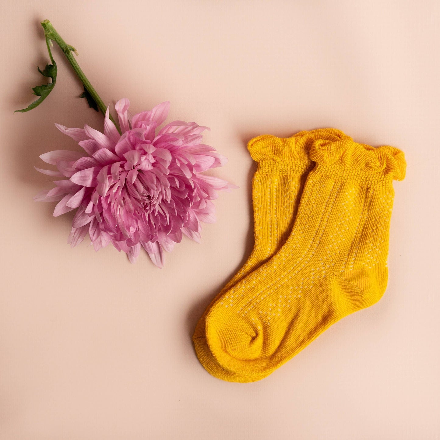 Little Stocking Co. - Yellow Ruffle Anklet Socks