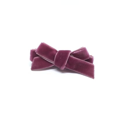 Boysenberry Velvet Mini Hair Bow