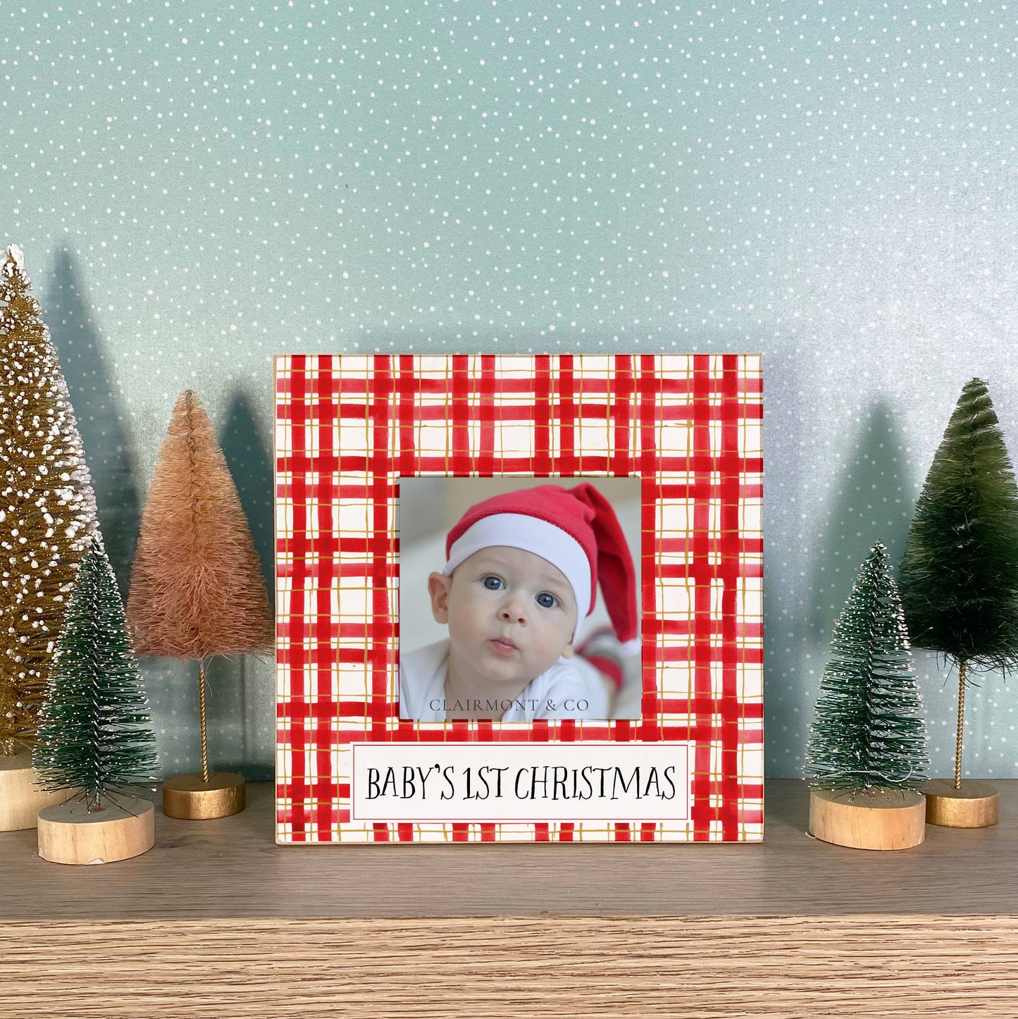 Baby's First Christmas, Photo Frame, Christmas, Wooden Frame