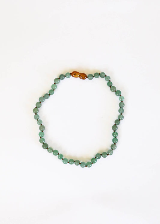 Pure Gemstone + Aventurine 11” Necklace