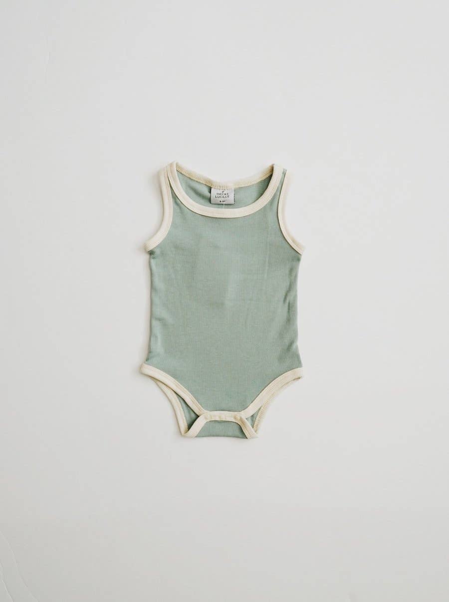 Ribbed Bodysuit - Ocean