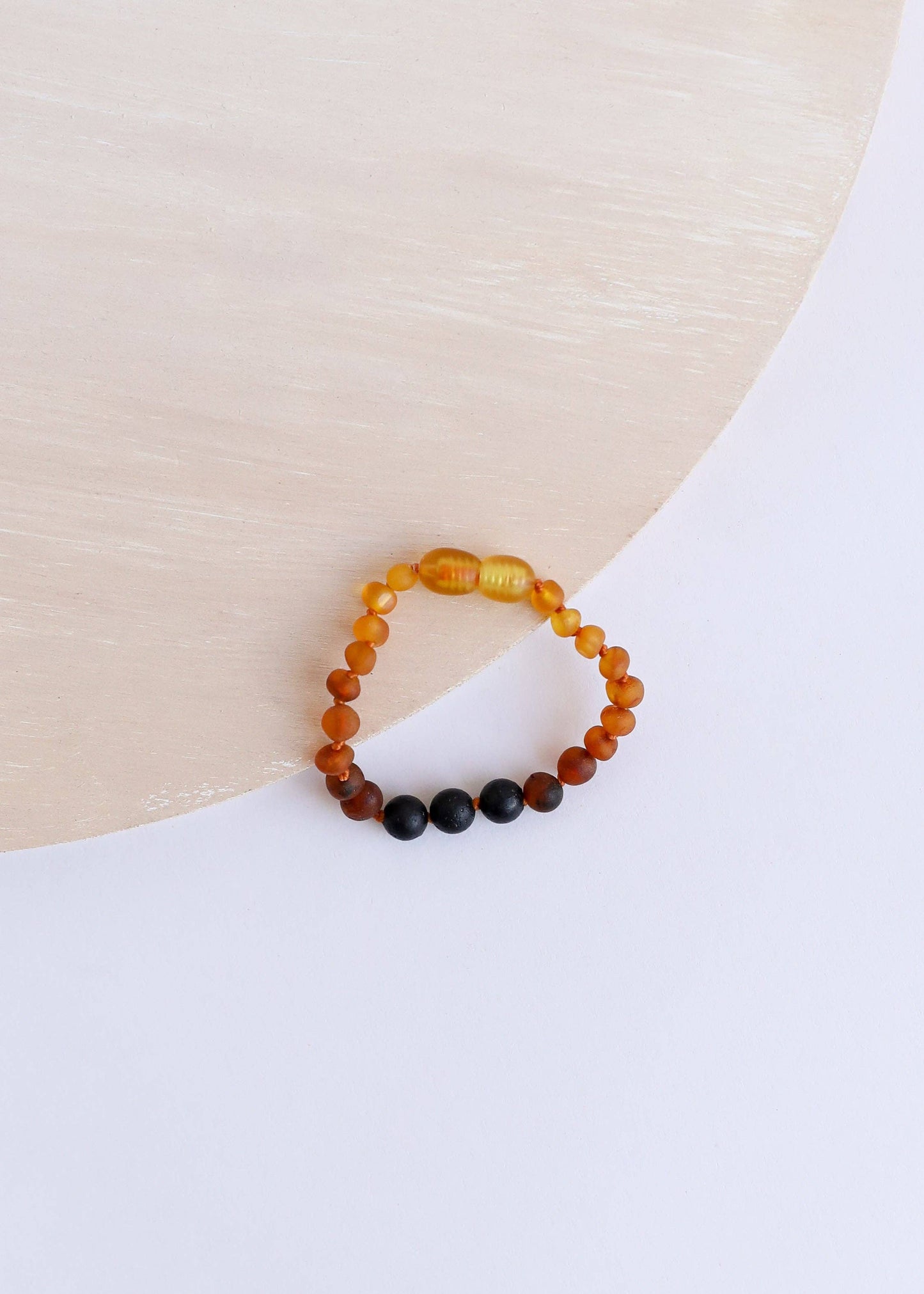 Raw Ombre Amber + Lava 6” Anklet or Bracelet