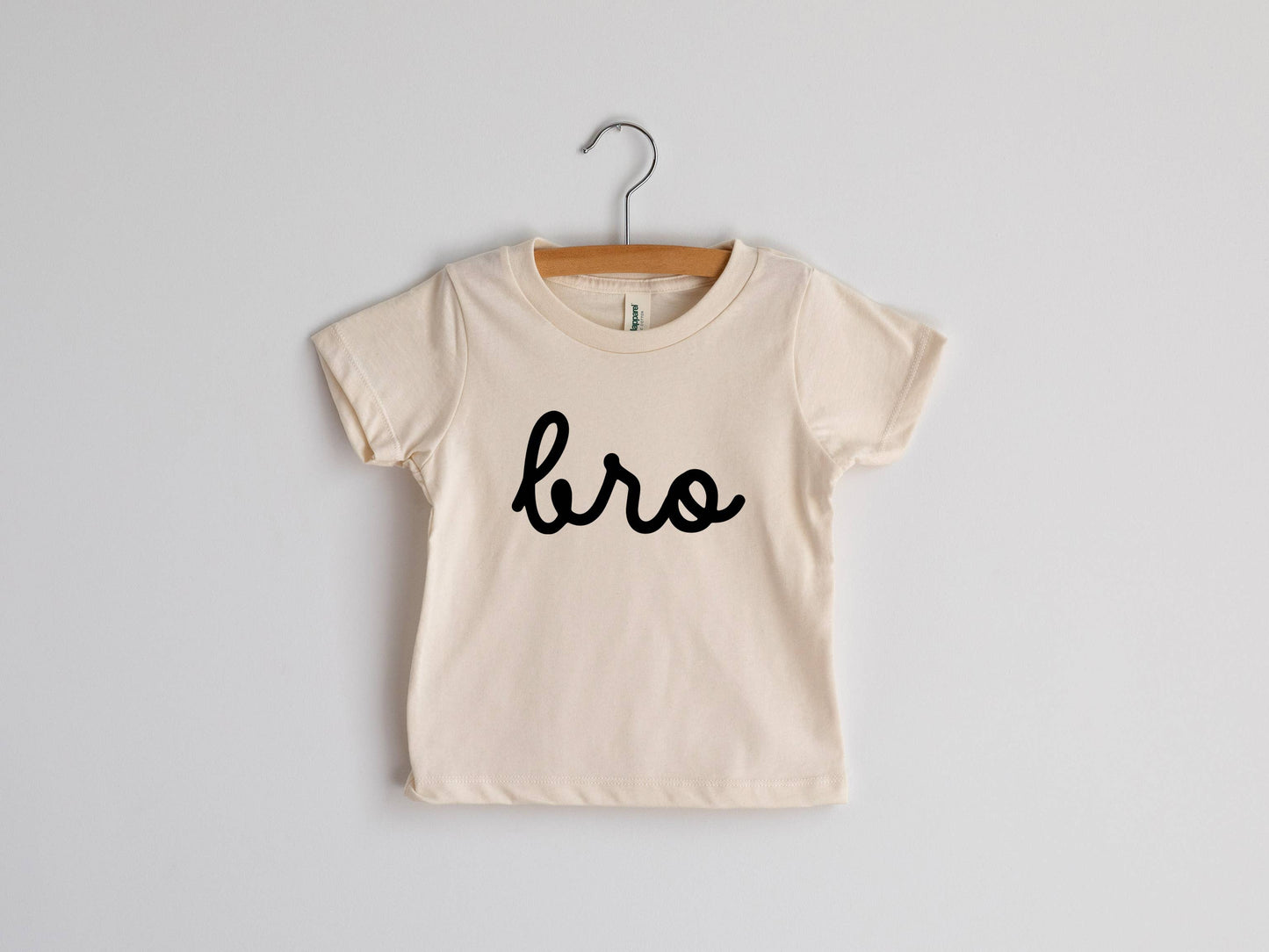 Bro Script Modern Cream Organic Tee